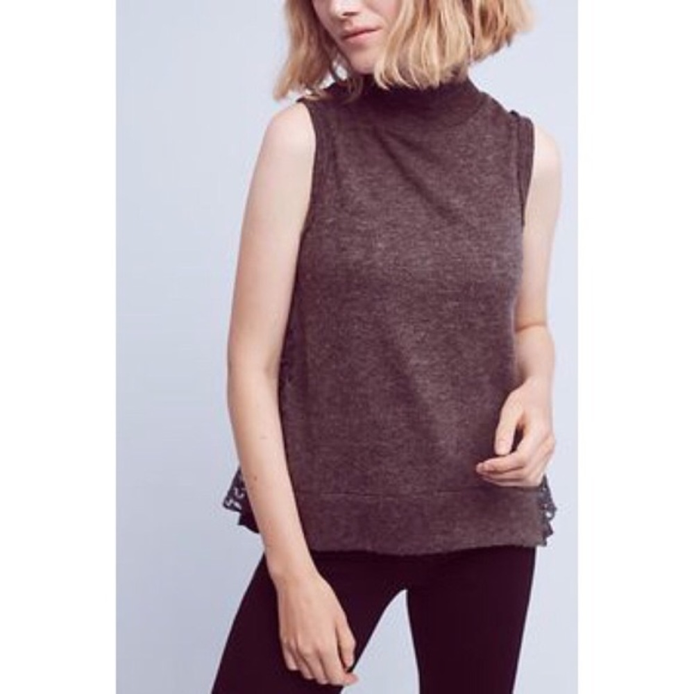 Final Sale Ella Mock Turtleneck Sleeveless Sweater - Picture 2 of 8